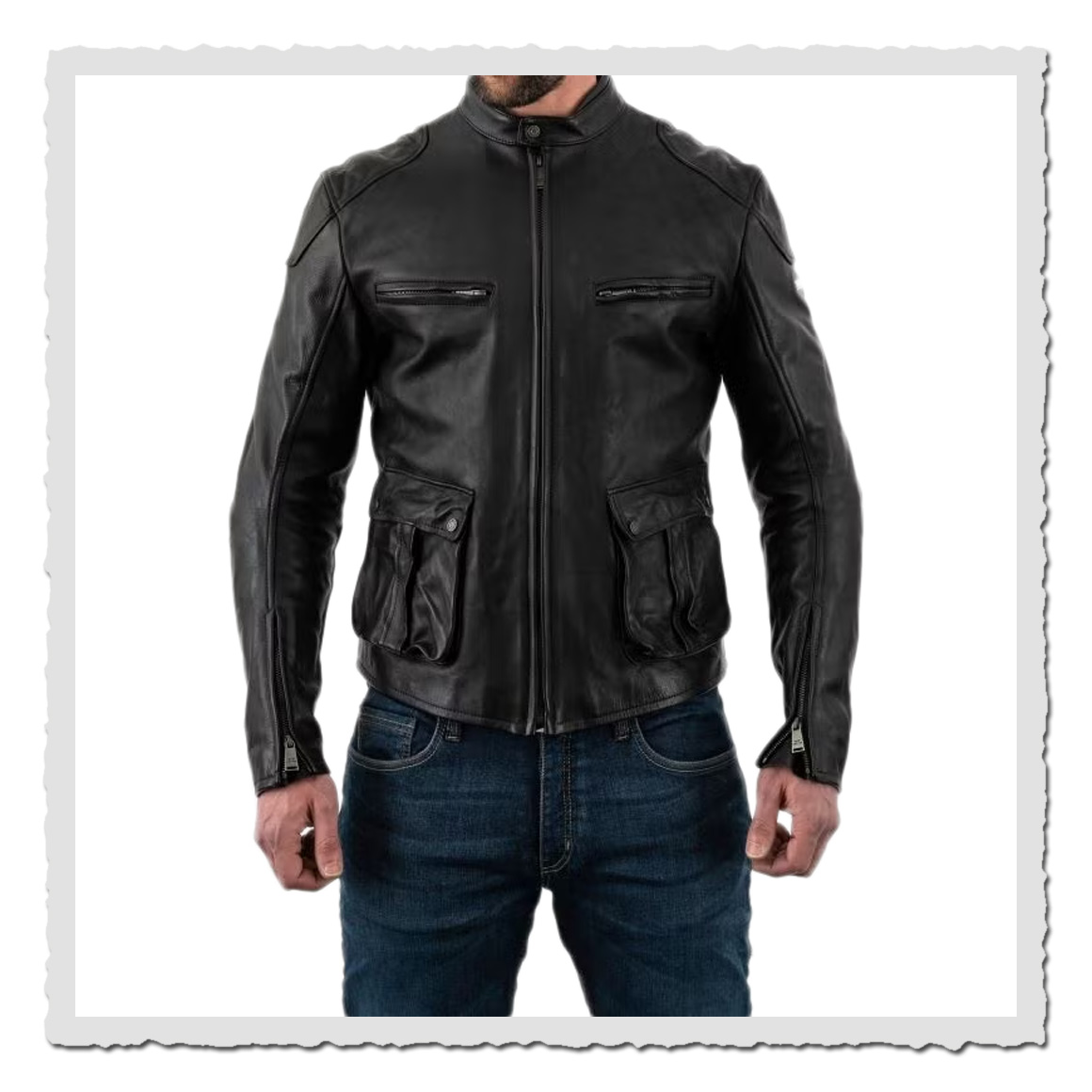 Goodwood Leather Jacket black
